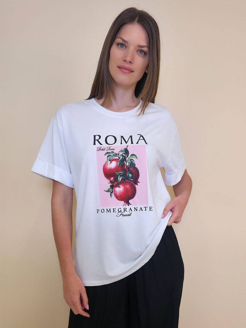 T-shirt 24 Bumble Bee - cotton UN - Roma Pomegranate