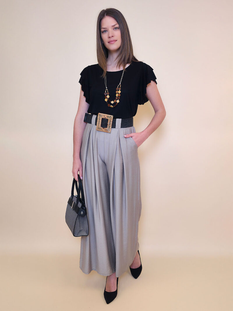 Majica+ogrlica 28 Toccoa - viscose UN - black