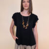Majica+ogrlica 28 Toccoa - viscose UN - black