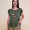 Majica+ogrlica 28 Toccoa - viscose UN - military
