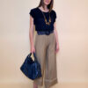 Majica+ogrlica 28 Toccoa - viscose UN - navy