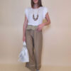 Majica+ogrlica 28 Toccoa - viscose UN - white