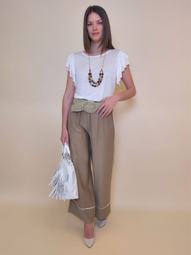 Majica+ogrlica 28 Toccoa - viscose UN - white