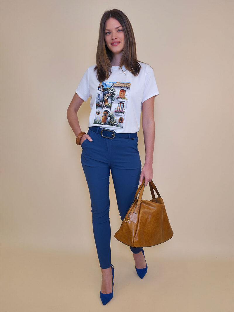 T-shirt 24 Bumble Bee - cotton UN - White Town