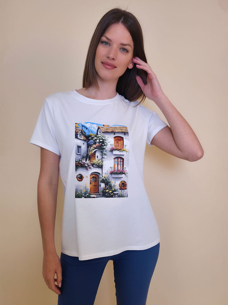 T-shirt 24 Bumble Bee - cotton UN - White Town