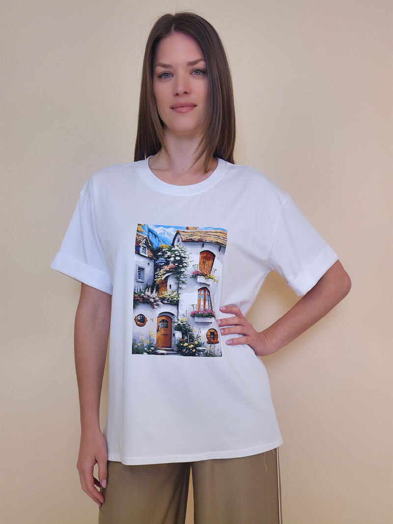 T-shirt 24 Bumble Bee - cotton UN - White Town