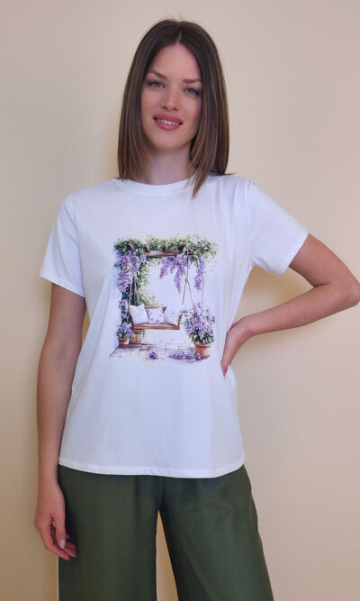 T-shirt 24 Bumble Bee - cotton UN - Wisteria Terrace