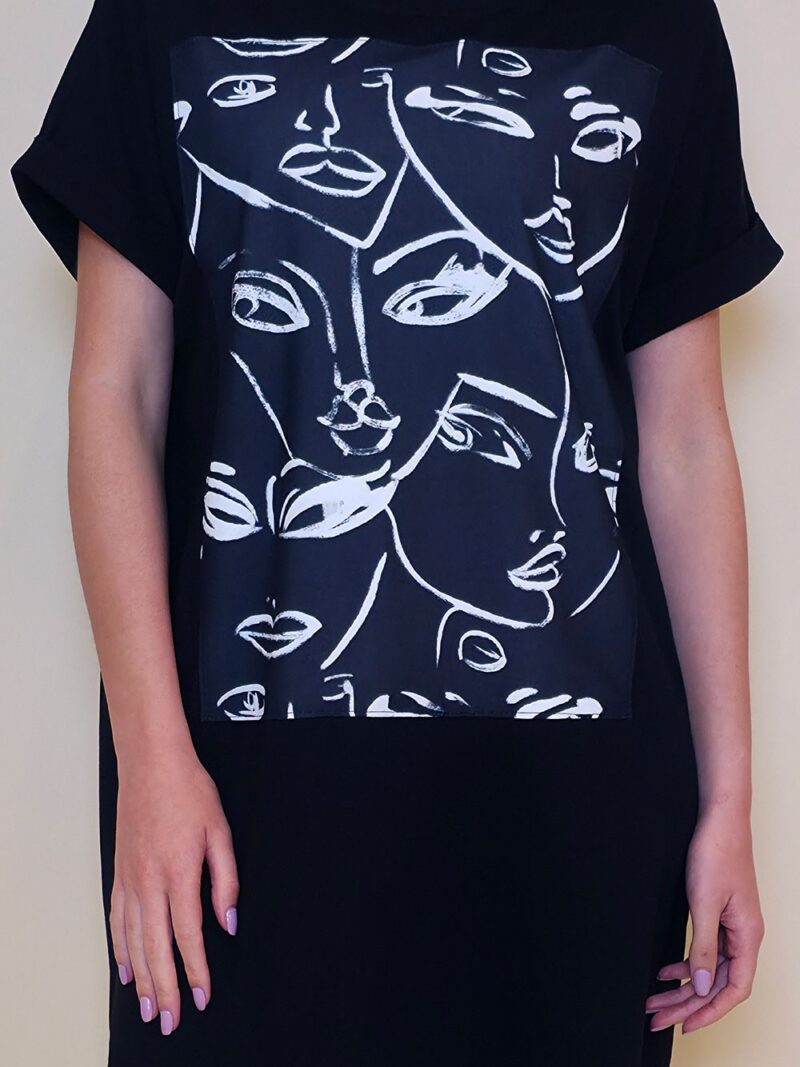 Haljina 23 Mayo - kratki rukav - black - Faces Black