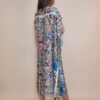 Kaftan 40 El Dorado - silk/viscose Garden Kitty - oliva/beige