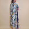 Kaftan 40 El Dorado - silk/viscose Multiflowers - purple