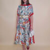 Kaftan 40 El Dorado - silk/viscose Multiflowers - lila