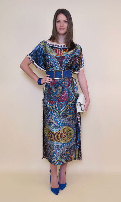 Kaftan 40 El Dorado - silk/viscose Samarkand - navy