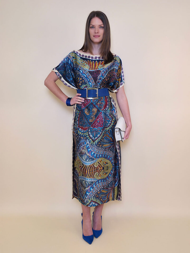 Kaftan 40 El Dorado - silk/viscose Samarkand - navy