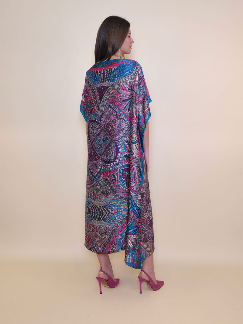 Kaftan 40 El Dorado - silk/viscose Samarkand - fuxia