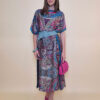 Kaftan 40 El Dorado - silk/viscose Samarkand - fuxia