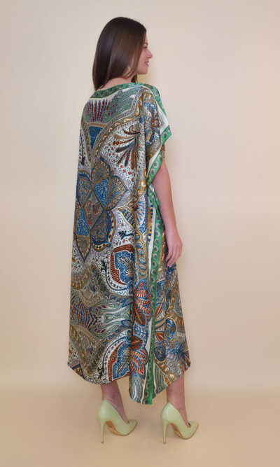 Kaftan 40 El Dorado - silk/viscose Samarkand - green