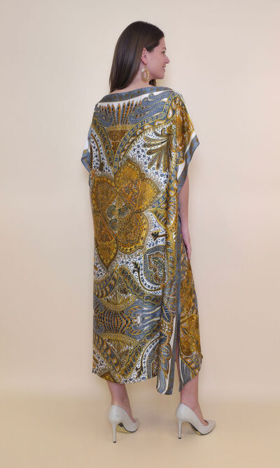 Kaftan 40 El Dorado - silk/viscose Samarkand - yellow