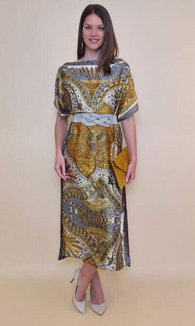 Kaftan 40 El Dorado - silk/viscose Samarkand - yellow
