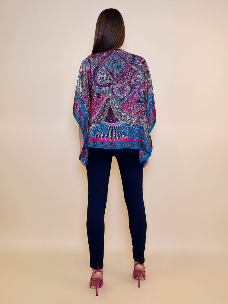 Tunika 32 Los Alamos - kaftan silk/viscose Samarkand - fuxia
