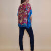 Tunika 32 Los Alamos - kaftan silk/viscose Garden Kitty - blue/fuxia