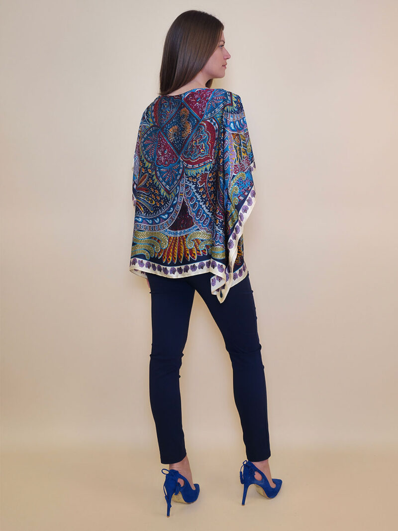 Tunika 32 Los Alamos - kaftan silk/viscose Samarkand - navy