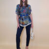Tunika 32 Los Alamos - kaftan silk/viscose Samarkand - navy