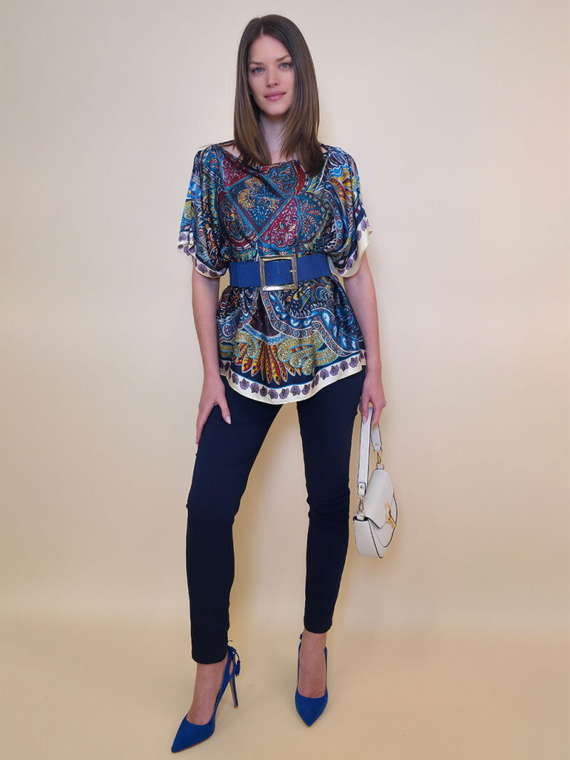 Tunika 32 Los Alamos - kaftan silk/viscose Samarkand - navy