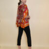 Tunika 32 Los Alamos - kaftan silk/viscose Garden Kitty - orange/red