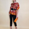 Tunika 32 Los Alamos - kaftan silk/viscose Garden Kitty - orange/red