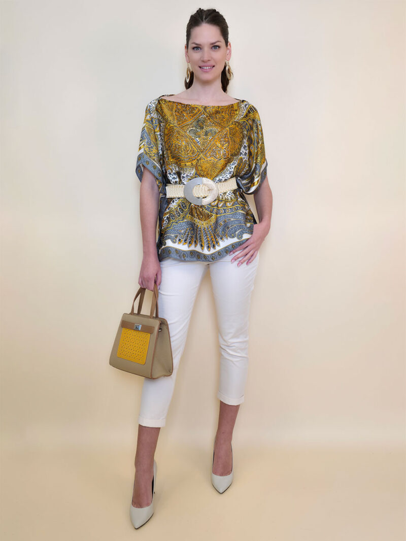 Tunika 32 Los Alamos - kaftan silk/viscose Samarkand - yellow