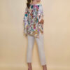 Tunika 32 Los Alamos - kaftan silk/viscose Multiflkaftanowers - beige