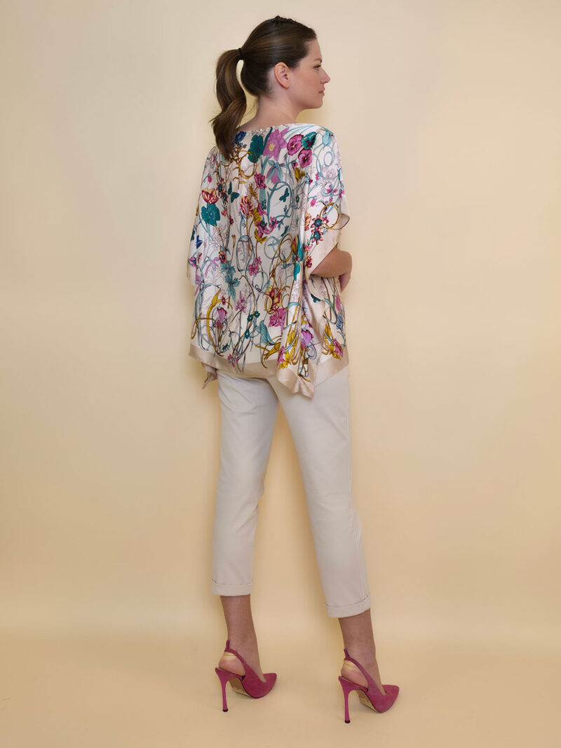 Tunika 32 Los Alamos - kaftan silk/viscose Multiflkaftanowers - beige