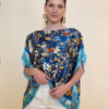 Tunika 32 Los Alamos - kaftan silk/viscose Garden Kitty - aqua/royal