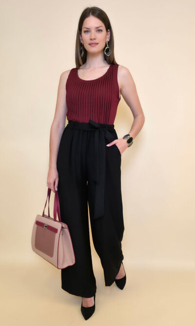 Hlače 32 Kaplan - viscose UN - black
