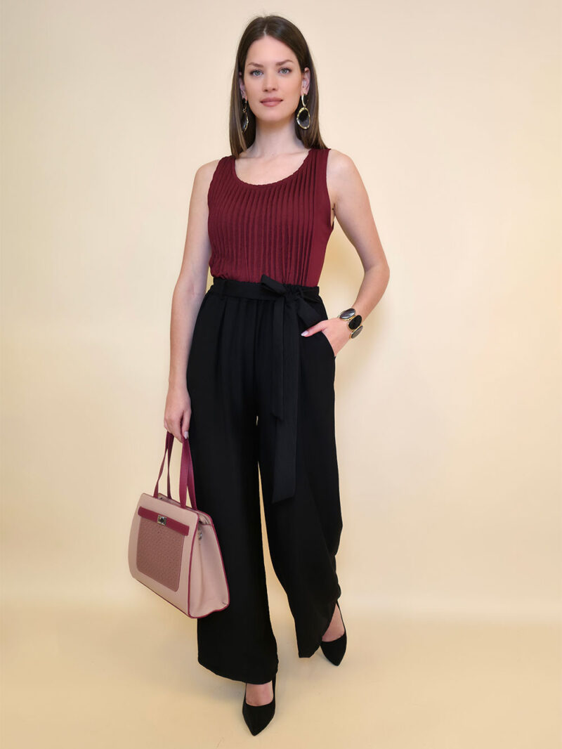 Hlače 32 Kaplan - viscose UN - black