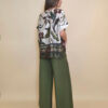 Tunika 32 Leslie - saten print - military