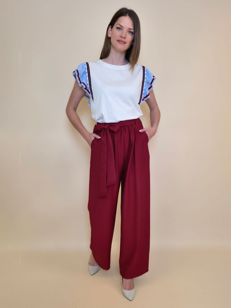 Hlače 32 Kaplan - viscose UN - india red