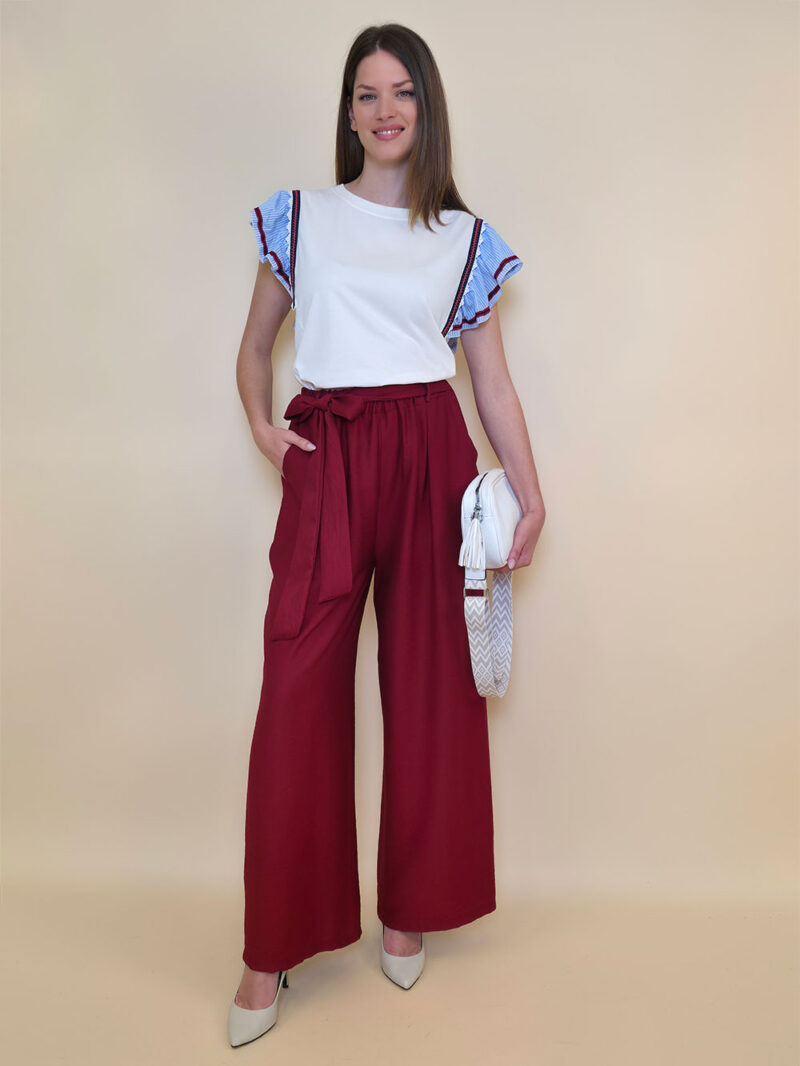 Hlače 32 Kaplan - viscose UN - india red