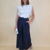 Majica 28 Duson - cotton white plisse volani - white