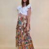 Suknja 38 Aztec - tencel print patchwork