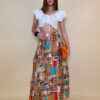 Suknja 38 Aztec - tencel print patchwork