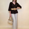 Tunika 42 Camilla - cotton lace richelieu - brown