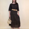 Suknja+remen 54 Smyrna - cotton lace richelieu - brown