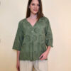 Tunika 42 Camilla - cotton lace richelieu - military