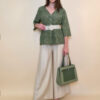 Tunika 42 Camilla - cotton lace richelieu - military
