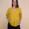 Tunika 42 Camilla - cotton lace richelieu - yellow