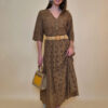 Suknja+remen 54 Smyrna - cotton lace richelieu - camel
