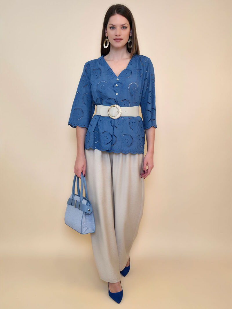 Tunika 42 Camilla - cotton lace richelieu - jeans