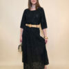 Suknja+remen 54 Smyrna - cotton lace richelieu - black
