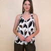 Tunika 39 Socorro - viscose leaves - black